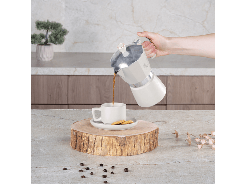 Berlinger Haus BH8572N Kotyogós kávéfőző,6 személyes, krém