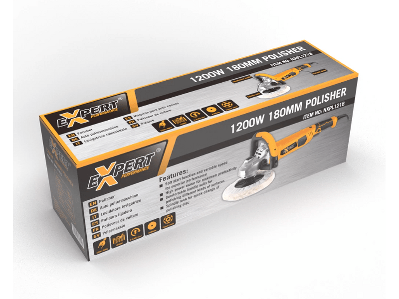 Expert NXPL1218 Polírozógép 1200W, 180mm