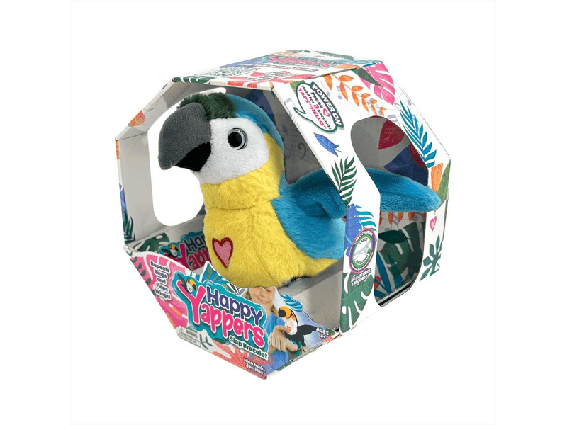 Happy Yappers interaktív plüss - kék arapapagáj (9593)