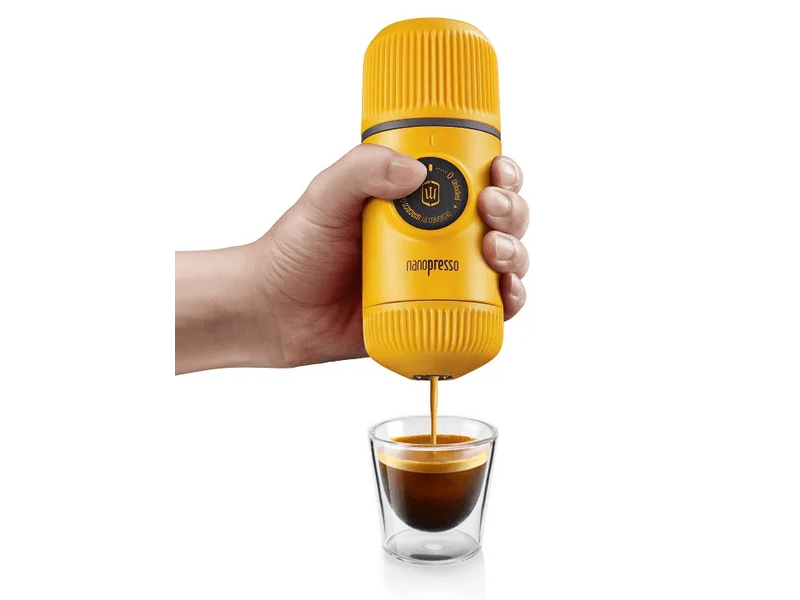 Wacaco Nanopresso Petrol hordozható kávéfőző, Sárga