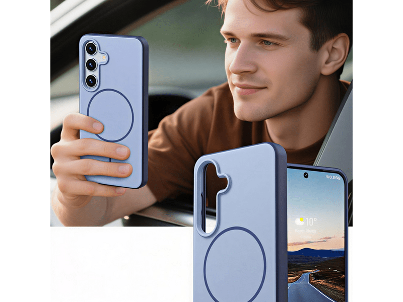 Cellect Samsung Galaxy S26+ slim ütésálló mágneses tok, sötétkék