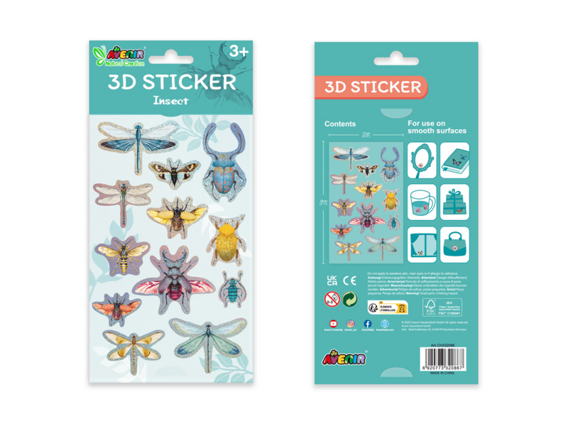 Avenir 3D paket naljepnica, Kukci (CH232086)