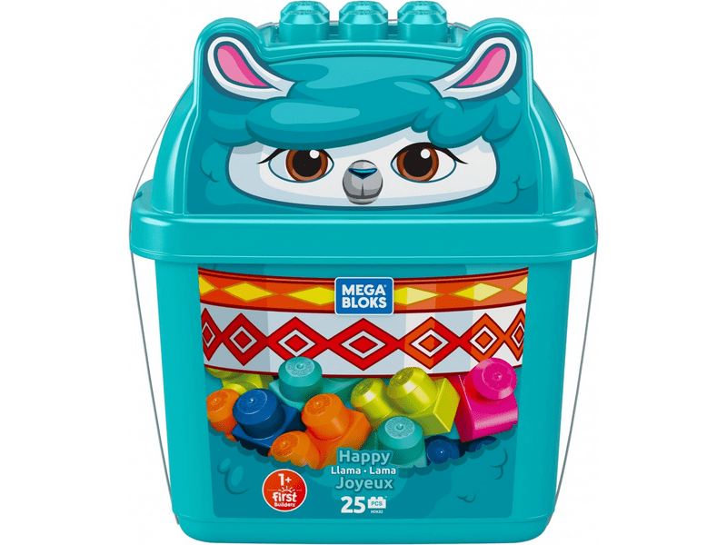 Mega Bloks Állatos vödrök, láma, 25 db