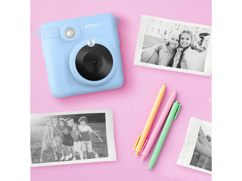 LAMAX InstaKid1 hőpapíros fényképezőgép, Kék (LXKCMIK1NNNLA)