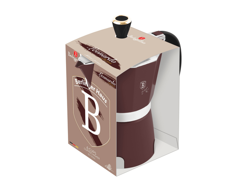 Berlinger Haus BH8566N Kotyogós kávéfőző, 6 személyes, bordó