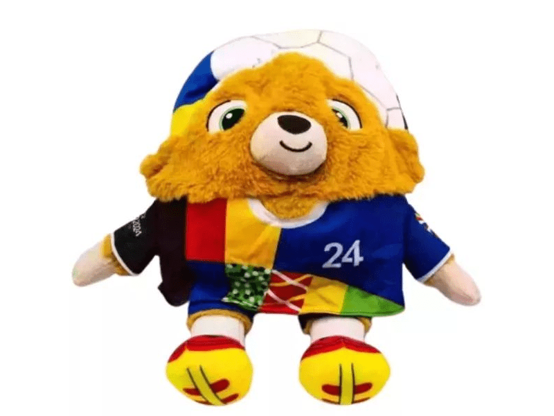 UEFA 2024 Albert Kifordítható plüss kabalafigura, 35 cm