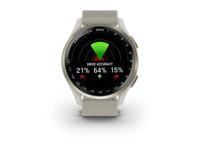 Garmin Approach S50 Okosóra, arany/krém (010-03010-01)