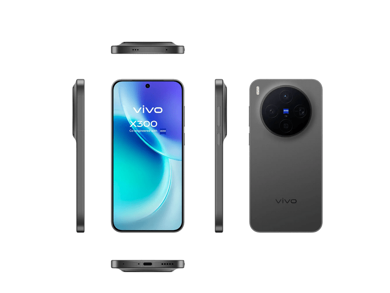 Vivo X300 16/512GB Okostelefon, fekete (PD2509EF)