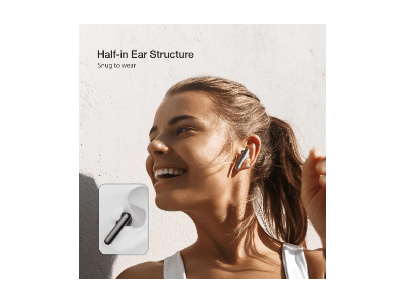 BlitzWolf® BW-FYE12 teljesen vezeték nélküli fülhallgató töltődobozzal, fekete