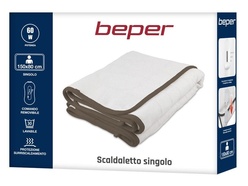 Beper P203TFO100 Egyszemélyes elektromos ágymelegítő, 150x80 cm