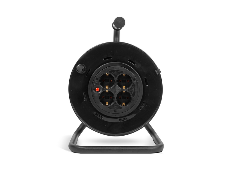 Delight Kábeldob fém tartóval - 4x - 3x1,5 mm² - 25 m