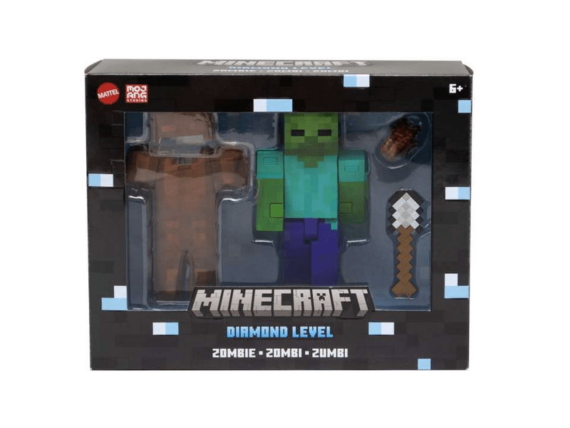 Minecraft Diamond Level zombi figura