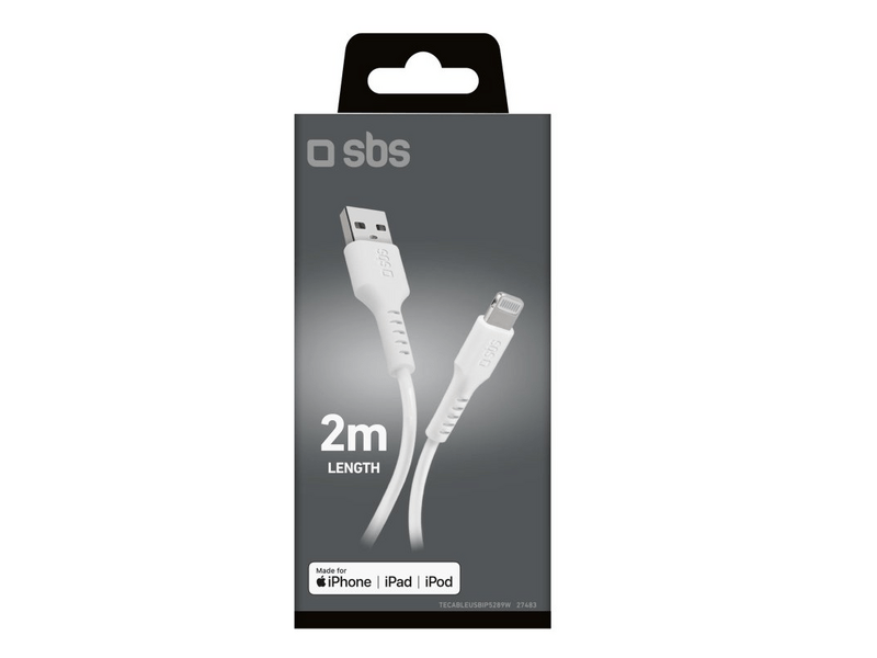 SBS Lightning-USB tip C kabel 2 m, bijeli (TECABLEUSBIP5289W)
