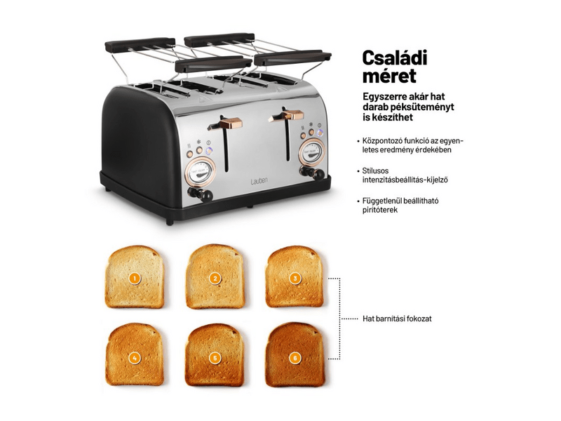 Lauben 1500BC 4 szeletes kenyérpirító