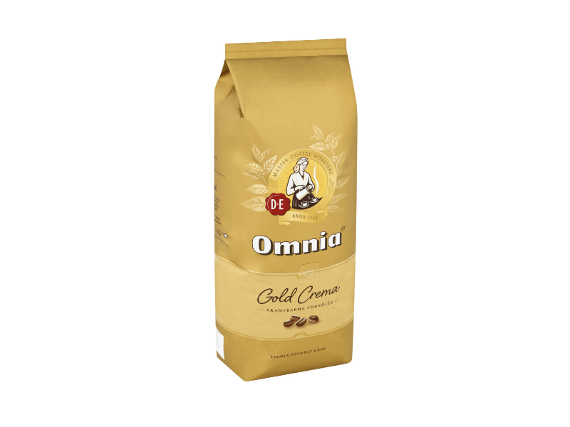 DE Omnia Crema Gold 1kg szemes kávé