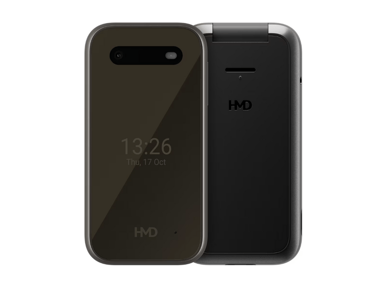 HMD 2660 Flip 4G Mobiltelefon, fekete (1GF033CPH1L04)