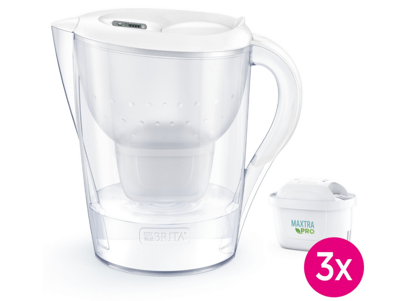 Brita Marella XL početni paket od 3,5 litara + 3 Maxtra PRO filtera, bijela (BR1052782)