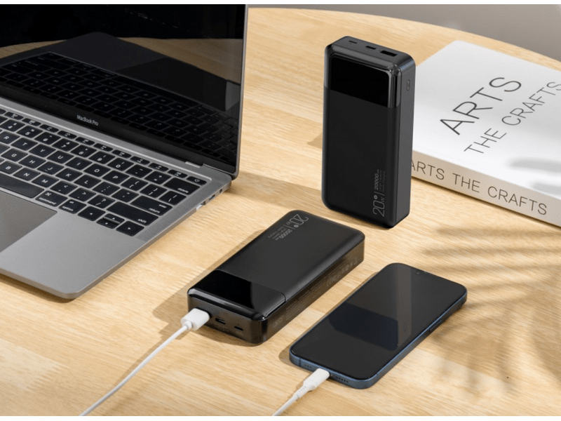 Cellect Power bank PR192 PD20W,20000mAh, fekete (CEL-PBANK-PR192-BK)