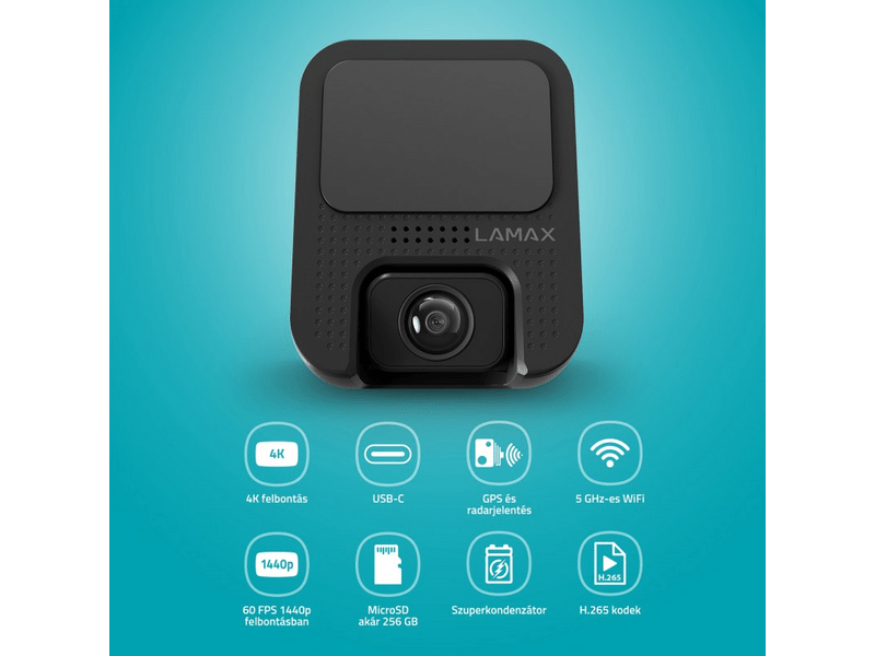 LAMAX F10 GPS 4K Autós kamera