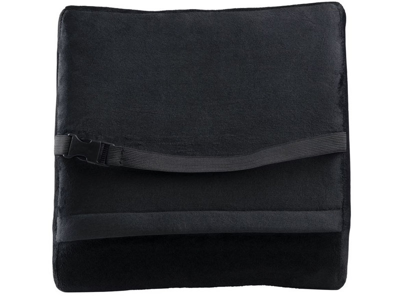 Arozzi deréktámasz párna, fekete velúr