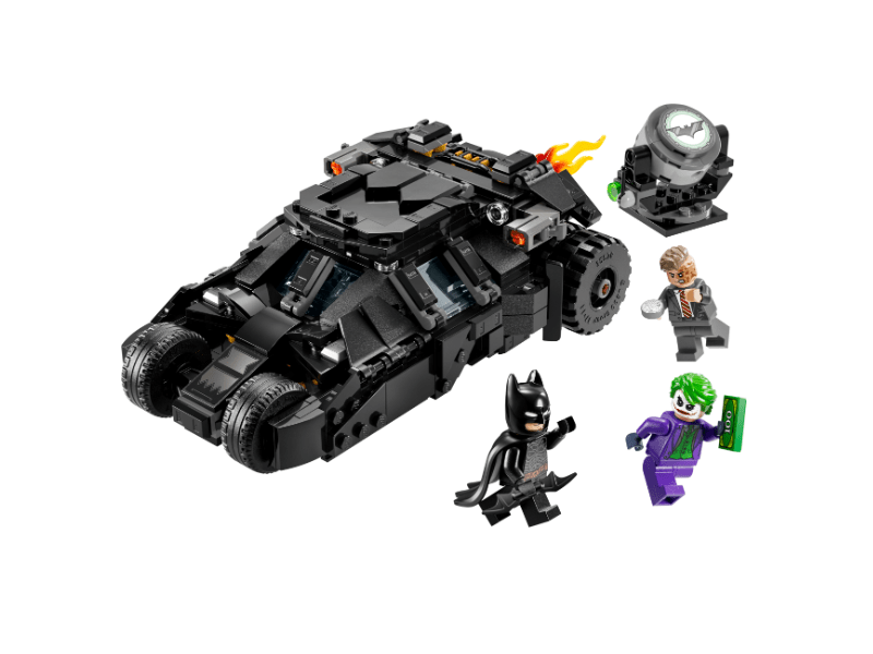 LEGO® DC Batman™: Batman™ Tumbler vs. Kétarc™ és Joker™, játék autó (76303)