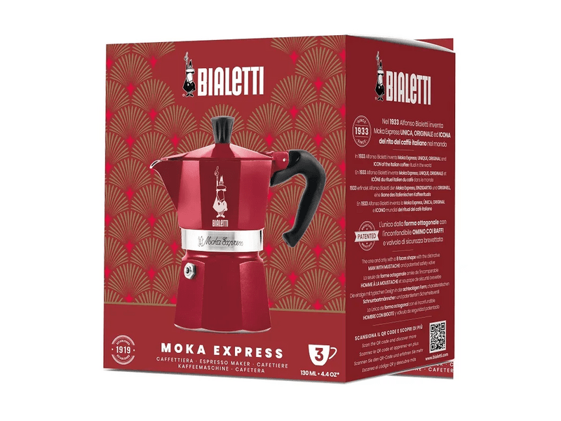 Bialetti Moka Express kotyogós kávéfőző 6 adagos, Deco Glamour (9900)
