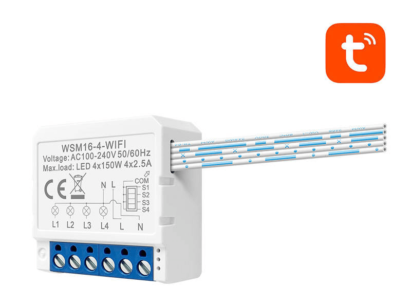 Avatto WSM16-W4 TUYA intelligens Wi-Fi fali kapcsoló