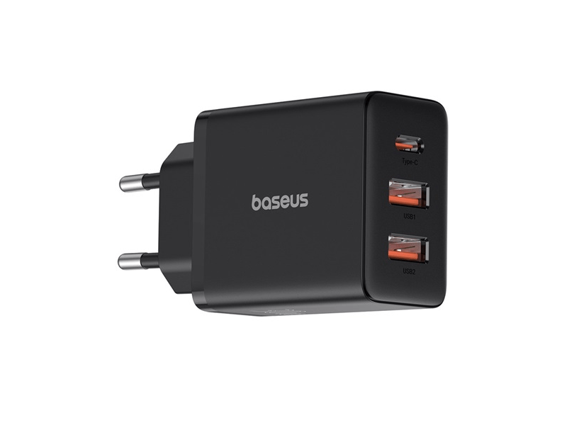 Baseus Cube 30W hálózati gyorstöltő, fekete (P10111402113-00)