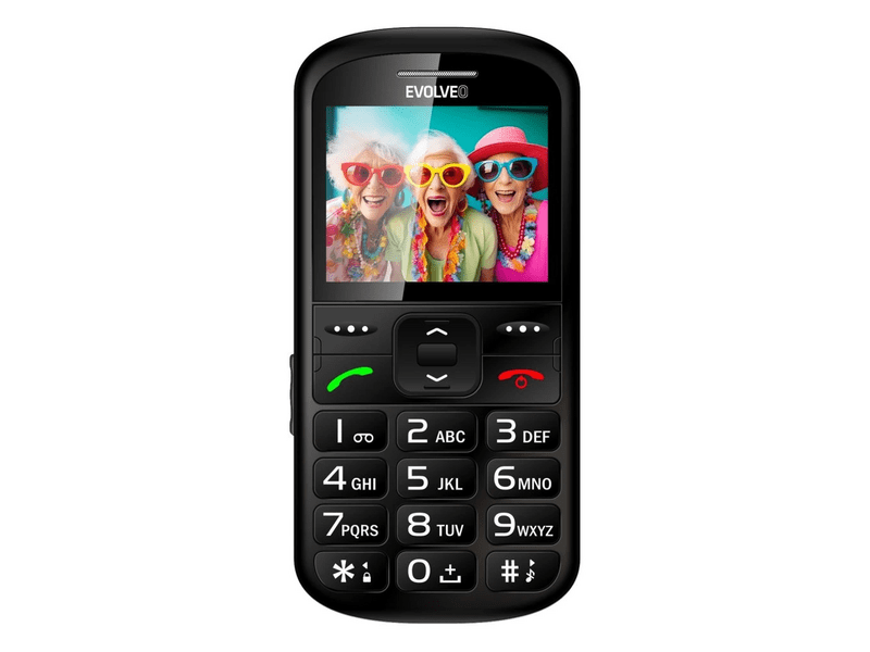 Evolveo EasyPhone XS Mobiltelefon, fekete (EP-570-XS-BK)