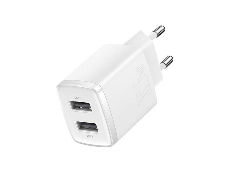 Baseus Compact hálózati töltő 10.5W, fehér