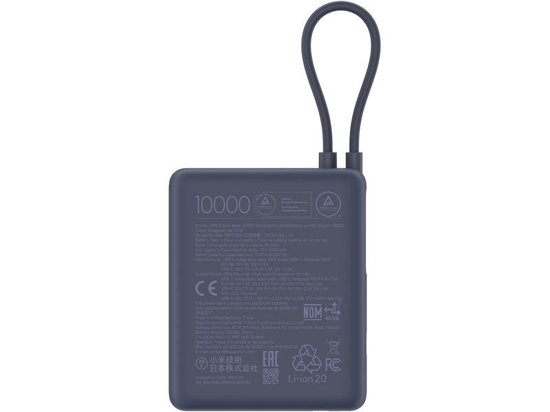 Xiaomi 33W PowerBank, 10000mAh (BHR9341GL)