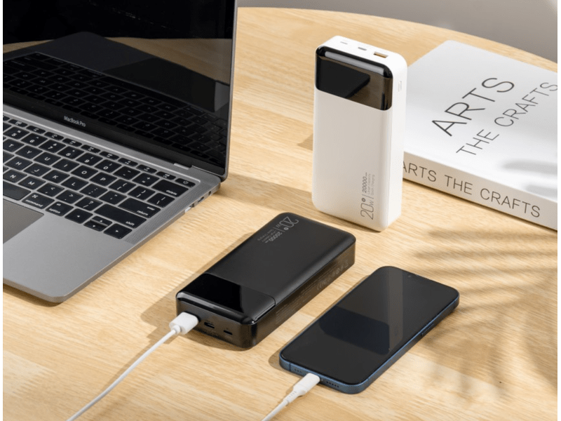 Cellect Power bank PR192 PD20W,20000mAh, fehér (CEL-PBANK-PR192-W)