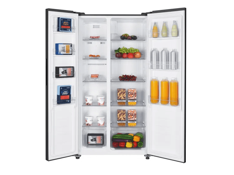 MPM MPM-427-SBS-03/N Side by side hűtőszekrény, fekete