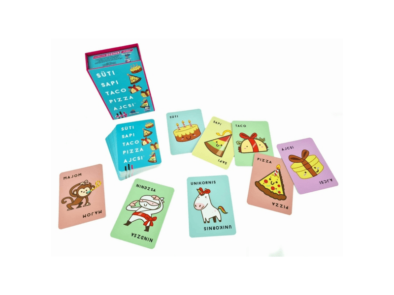 Süti, sapi, taco, pizza, ajcsi társasjáték (34844)