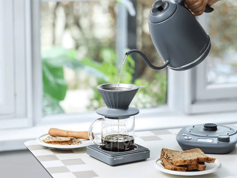 Buydeem K821-IG/EU Vízforraló, 0,8l, szürke