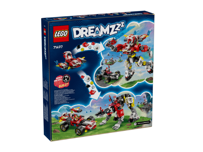 LEGO® DreamZzz™ Cooperov robotski tigar i Zeroov Hot Rod (71497)