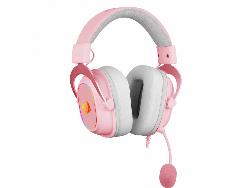 Redragon ZEUS X RGB Gamer headset, rózsaszín