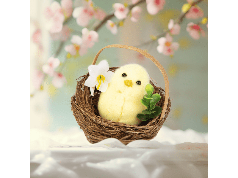 Family Húsvéti dekor csibe fészekben (CMK-7862)