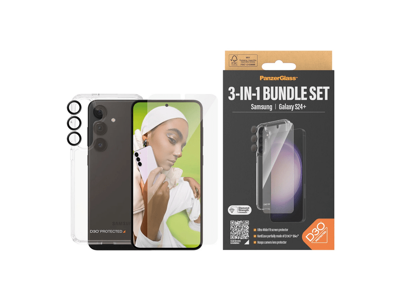 PanzerGlass® Samsung Galaxy S24+ 3-in-1 Pack
