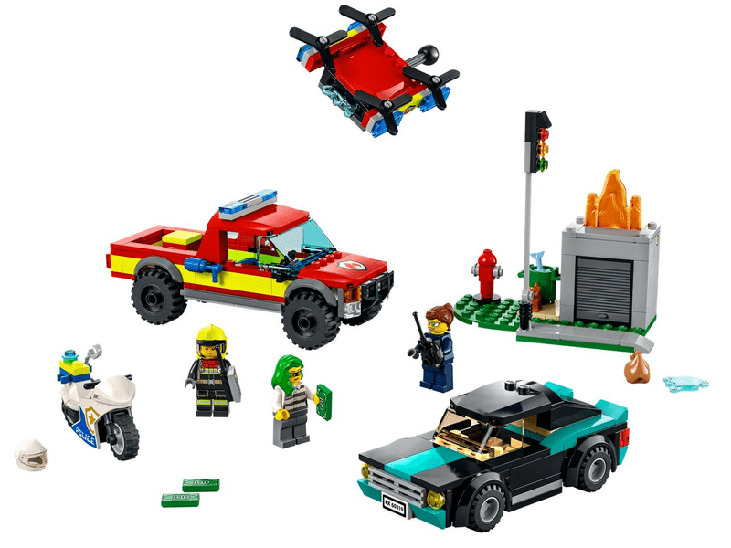 LEGO® City Tűzoltás és rendőrségi hajsza (60319)