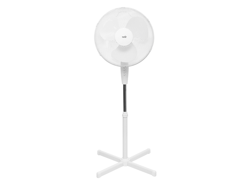 Állványos ventilátor, fehér, 40 cm, 45 W