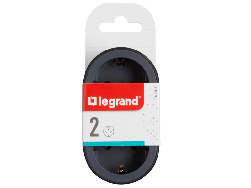 Legrand 694517 2P+F Kettős elosztó biztonsági zsaluval, 16 A
