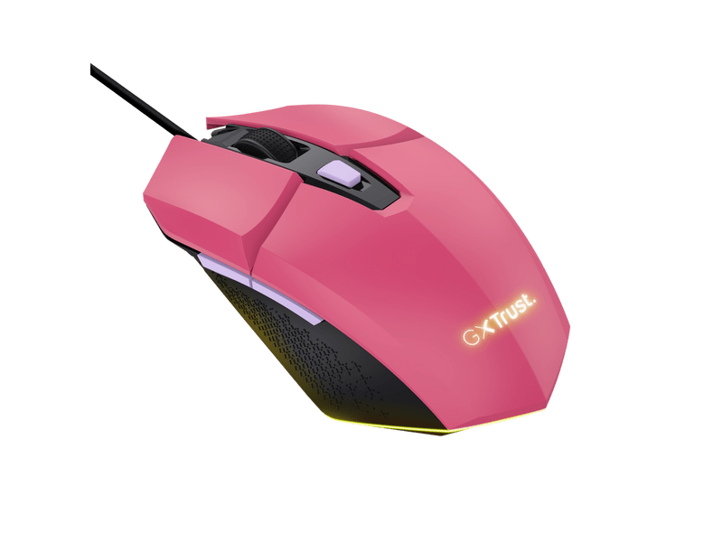 Trust GXT109P Felox gaming miš, ružičasti