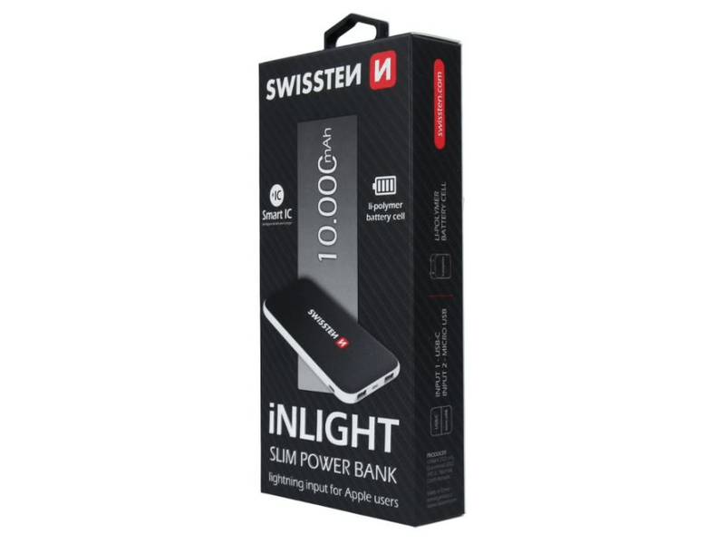 Swissten Inlight slim power bank, 10000 mAh (22013921)