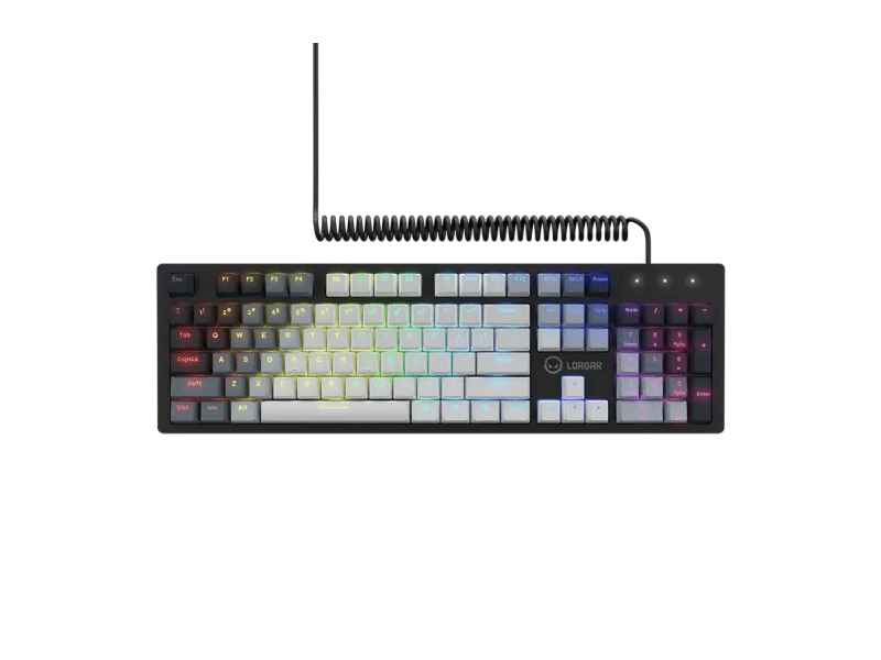 Lorgar Azar 514 Billentyűzet, US, fehér (LRG-GK514W-US)