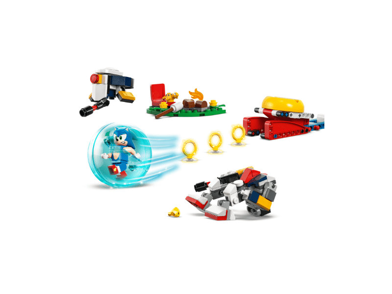 LEGO® Sonic the Hedgehog™: Sonicova bitka uz logorsku vatru (77001)