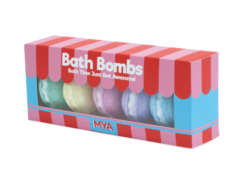 MYA Cosmetics fürdőbomba szett, macaron, 5 db-os (42503)