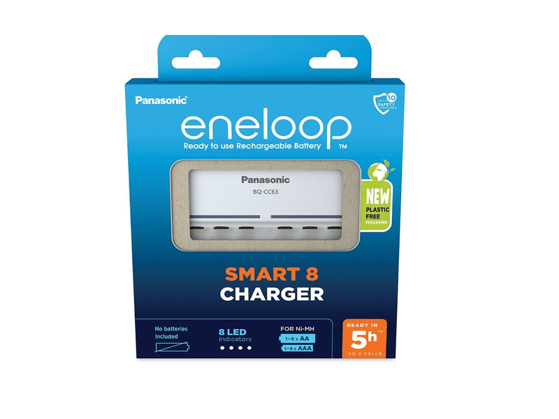 Panasonic eneloop BQ-CC63E 1-8 AA/AAA Akkumulátor töltő