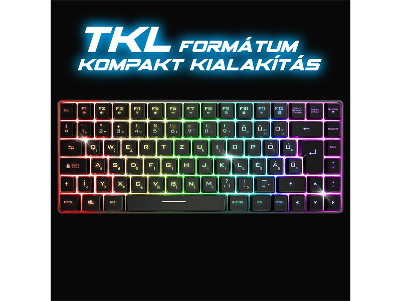 Spirit of Gamer ELITE K70 Gaming Billentyűzet, fekete