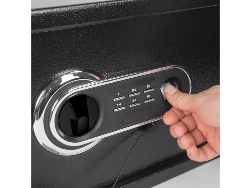 Delight 55582 Digitális széf ujjlenyomat olvasóval és gombsorral